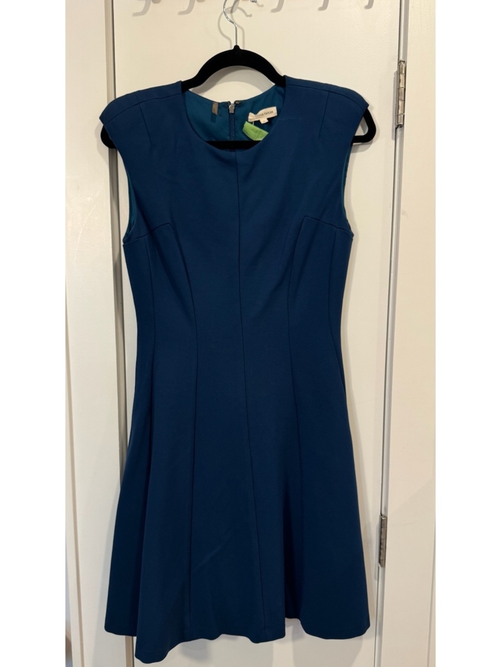 Rebecca Taylor Sleeveless Blue Fit & Flare Dress Size 4